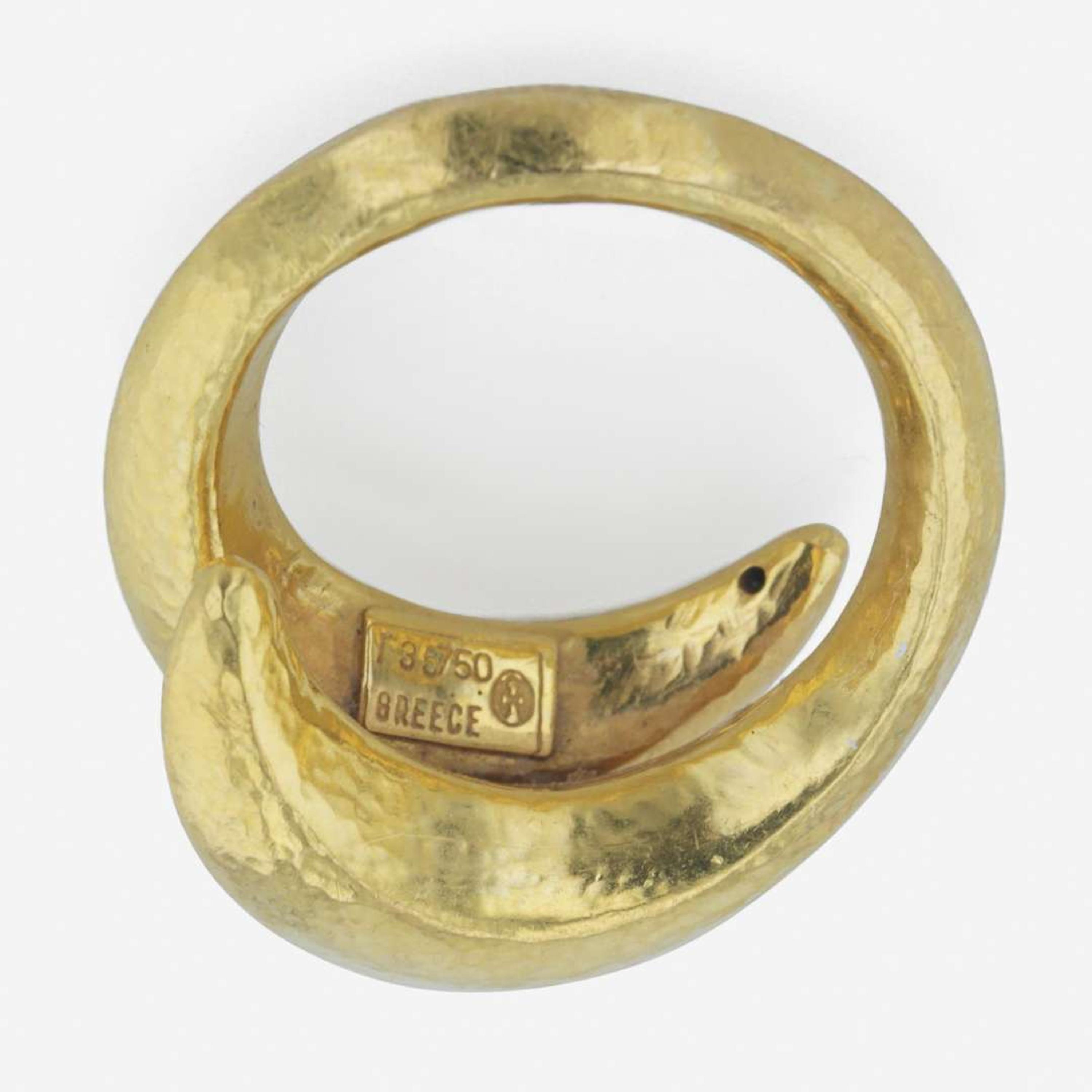 18K yellow gold necklace and ring, ilias LaLaounis