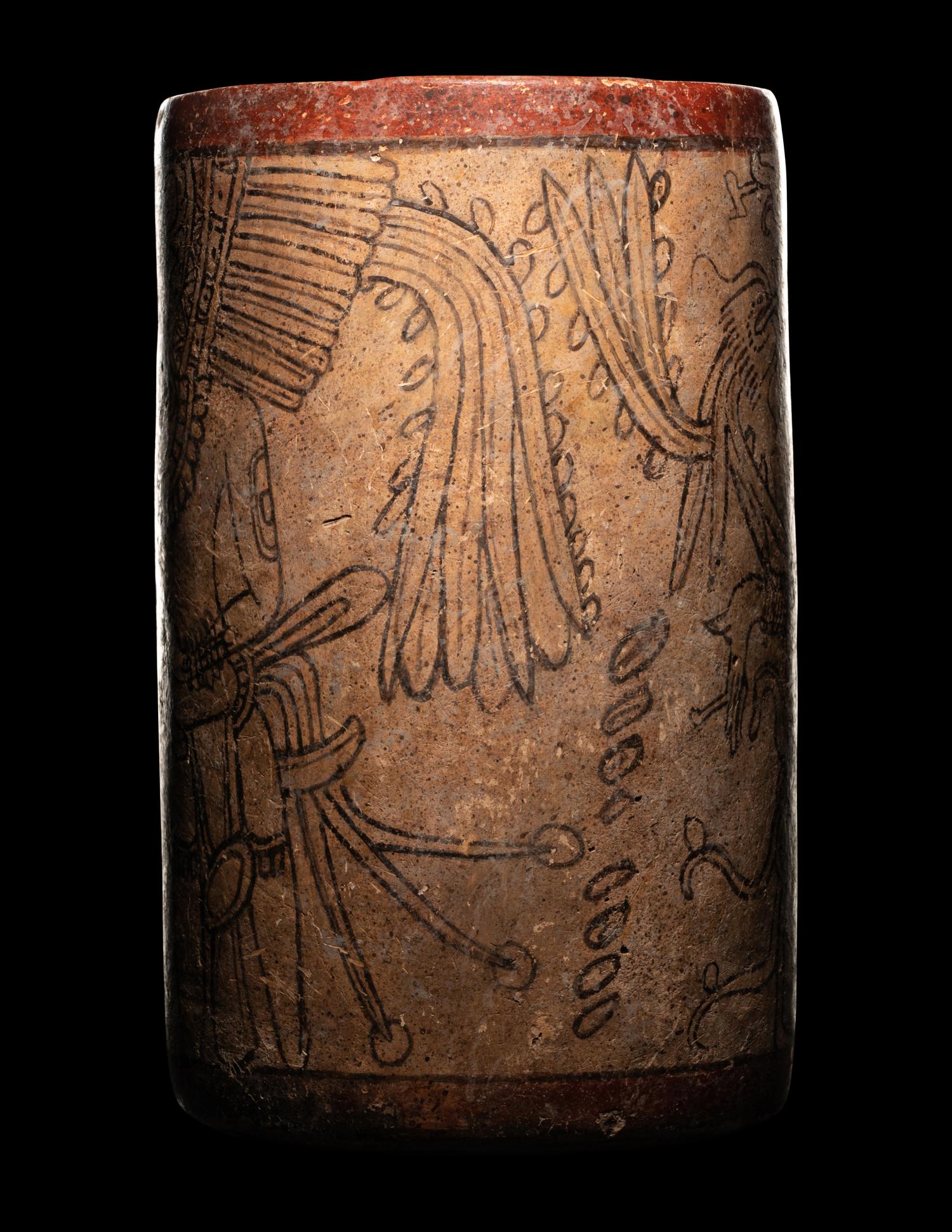 A Maya Codex Style Cylinder Vessel