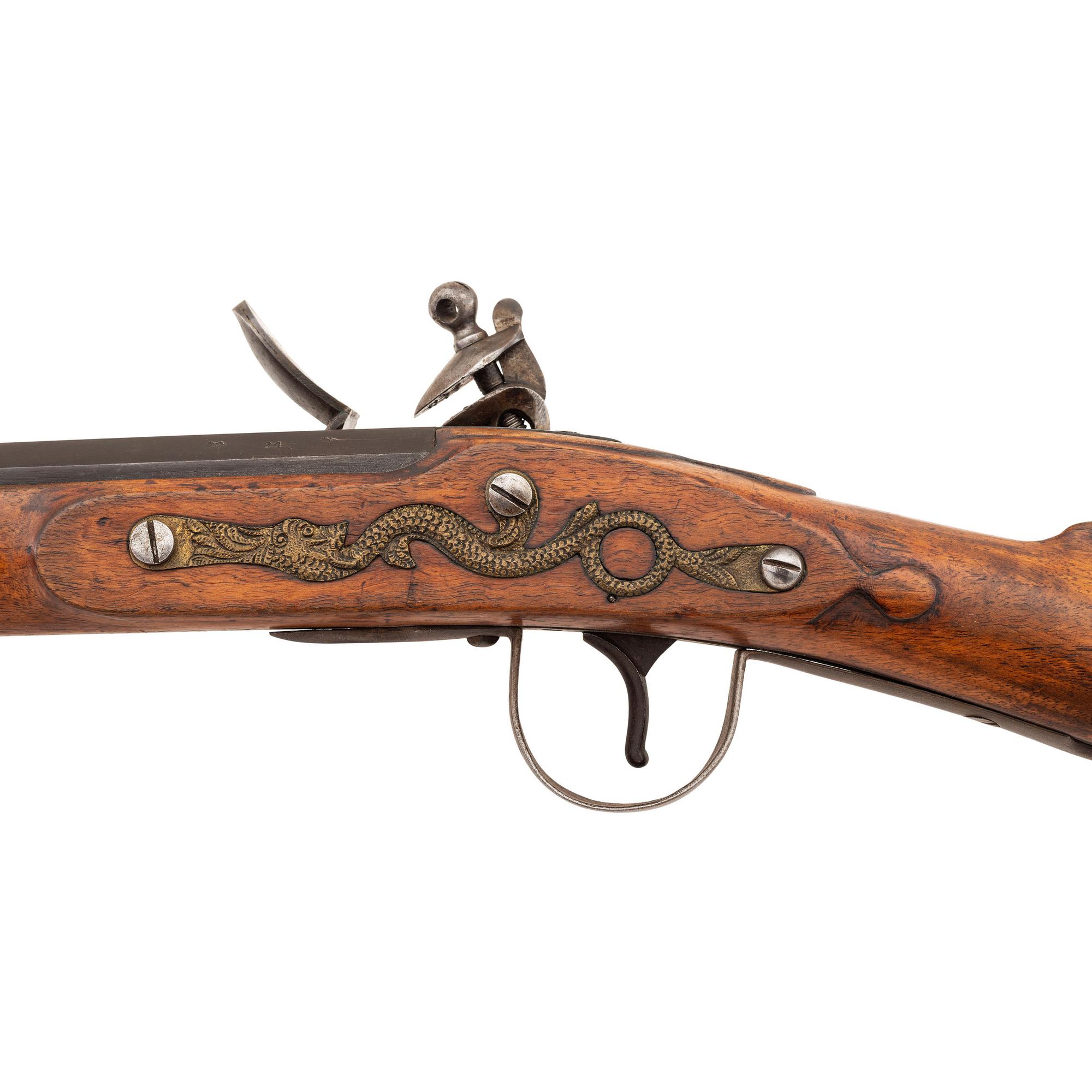 Flintlock Northwest Trade Gun by Parker, Field & Co. dated 1874