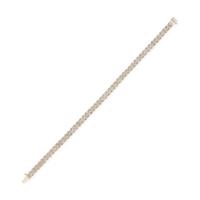 Diamond and White Gold Line Bracelet