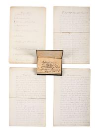 [CIVIL WAR]. Civil War diary, post-war journal identified to Andrew T. Hall, Co. G, 51st Pennsylvania. [ With :] Family CDVs and photographs.