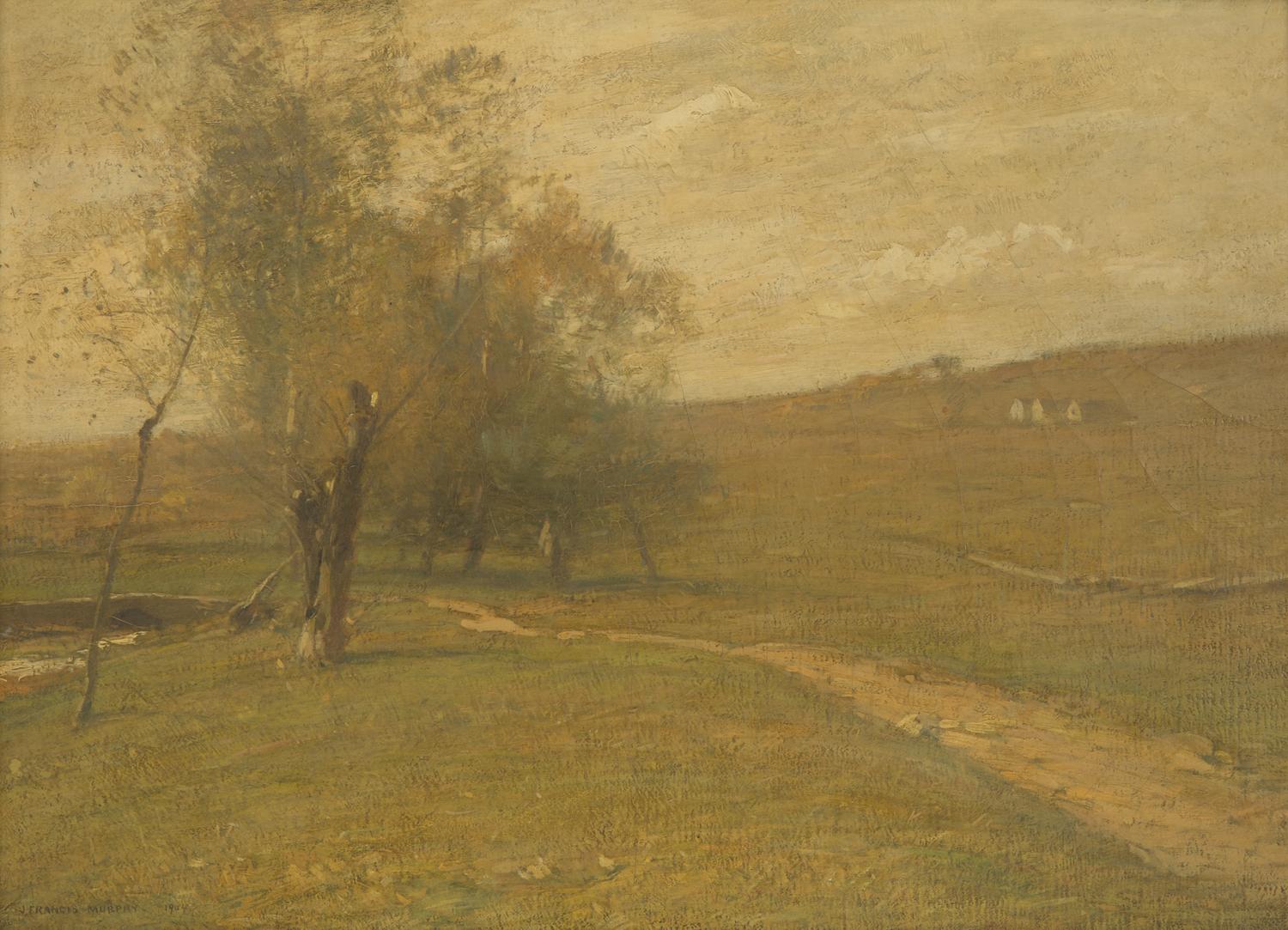 John Francis Murphy (American, 1853–1921) — Landscape with Path, 1904