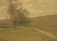 John Francis Murphy (American, 1853–1921) — Landscape with Path, 1904