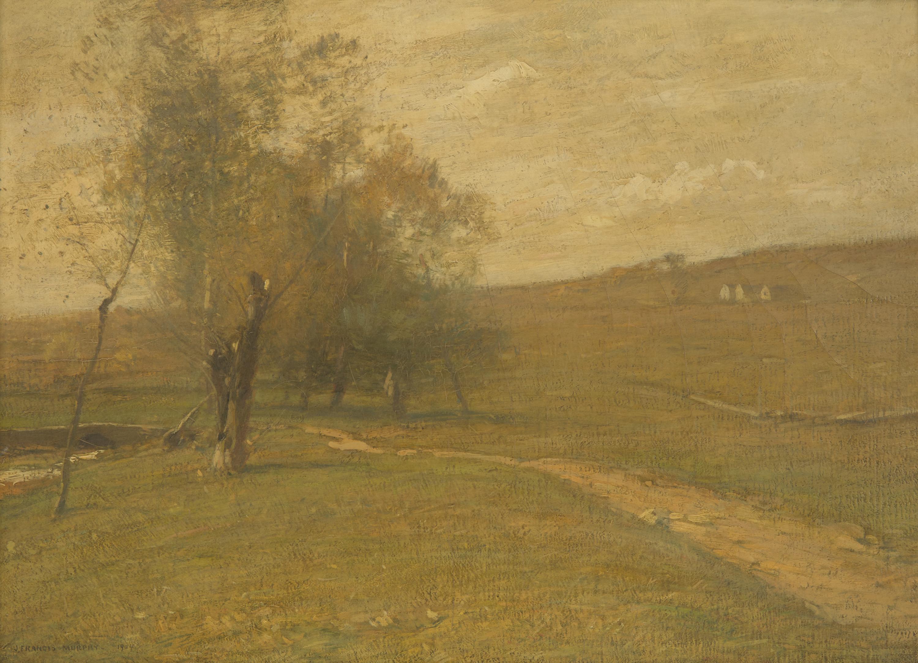 John Francis Murphy (American, 1853–1921) — Landscape with Path, 1904