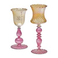 A Set of Vietri Venetian Glass Stemware Service
