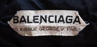 A Balenciaga Black Crepe Evening Gown, No size.