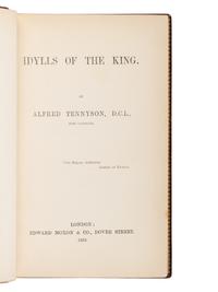 TENNYSON, Alfred, Lord (1809-1892). Idylls of the King . London: Edward Moxon & Co., 1859.