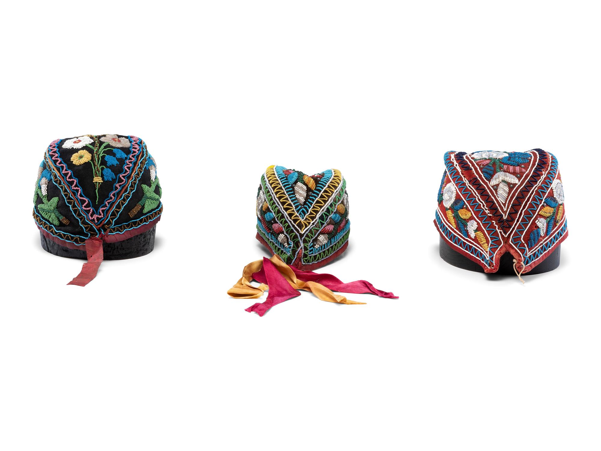 Haudenosaunee Beaded Glengarry Caps