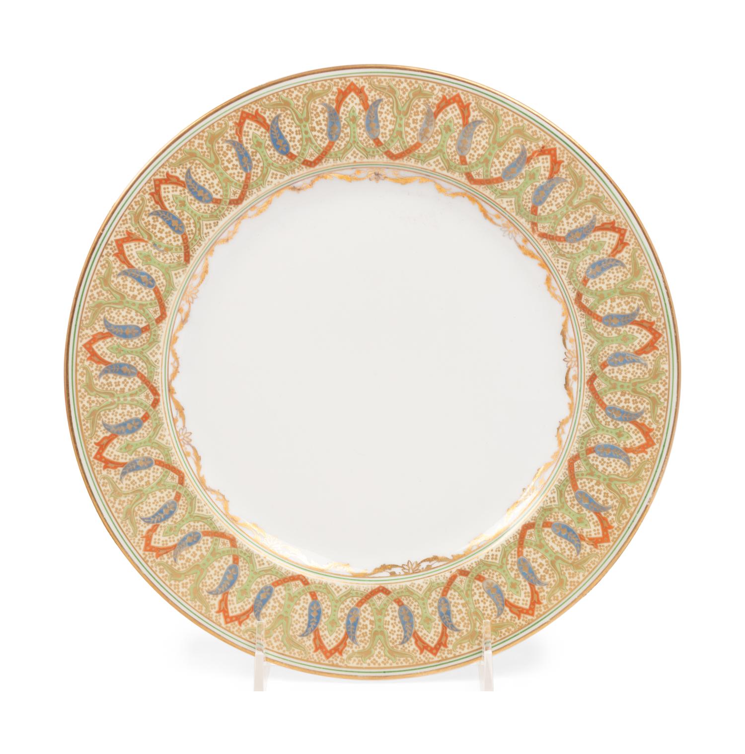 A Set of Six Limoges Porcelain Plates