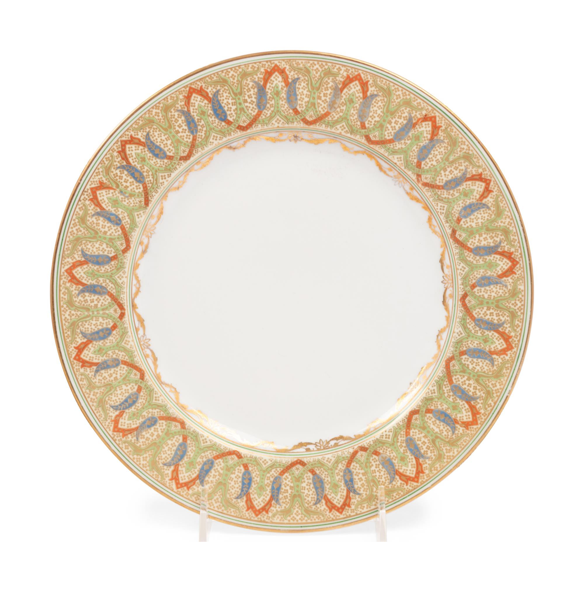 A Set of Six Limoges Porcelain Plates