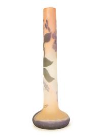 An Emile Gallé Cameo Glass Vase