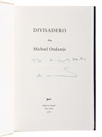 ONDAATJE, Michael (b. 1943). A group of 5 works by Ondaatje, ALL SIGNED OR INSCRIBED BY ONDAATJE, comprising: