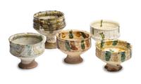 Five Medieval Cypriot Glazed Ceramic Bowls