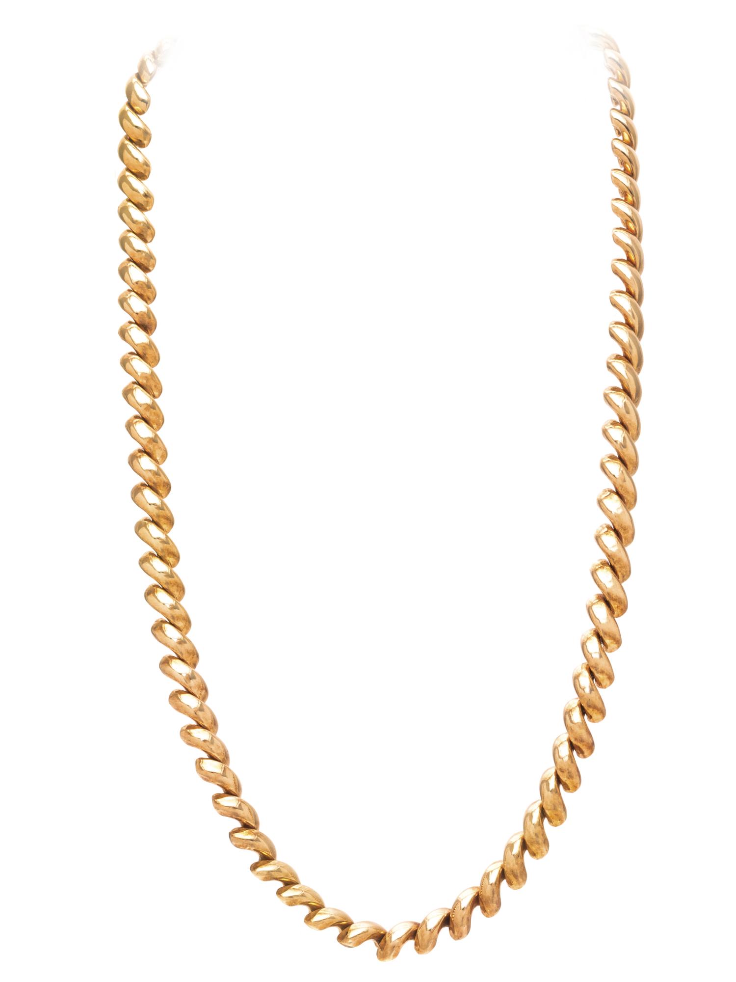 YELLOW GOLD NECKLACE