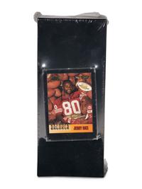 A Jerry Rice Signed Autograph Commemorative Football and 1993 Topps Stadium Club Members Only Complete Set with Autographed Record Breaker Card,
