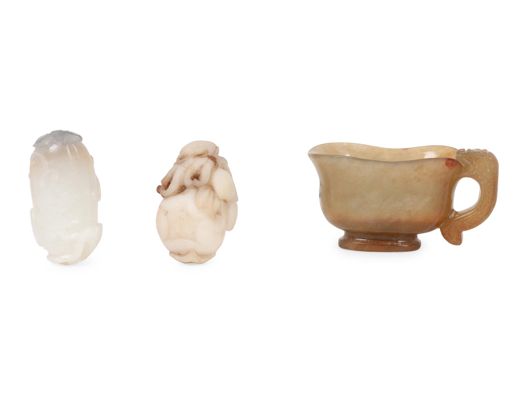 A Group of Three Jade Articles