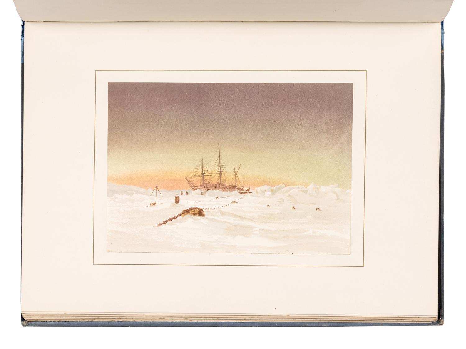 MOSS, Edward Lawton (1843-1880). S hores of the Polar Sea. A Narrative of the Arctic Expedition of 1875-6. London: Marcus Ward & Co., 1878.