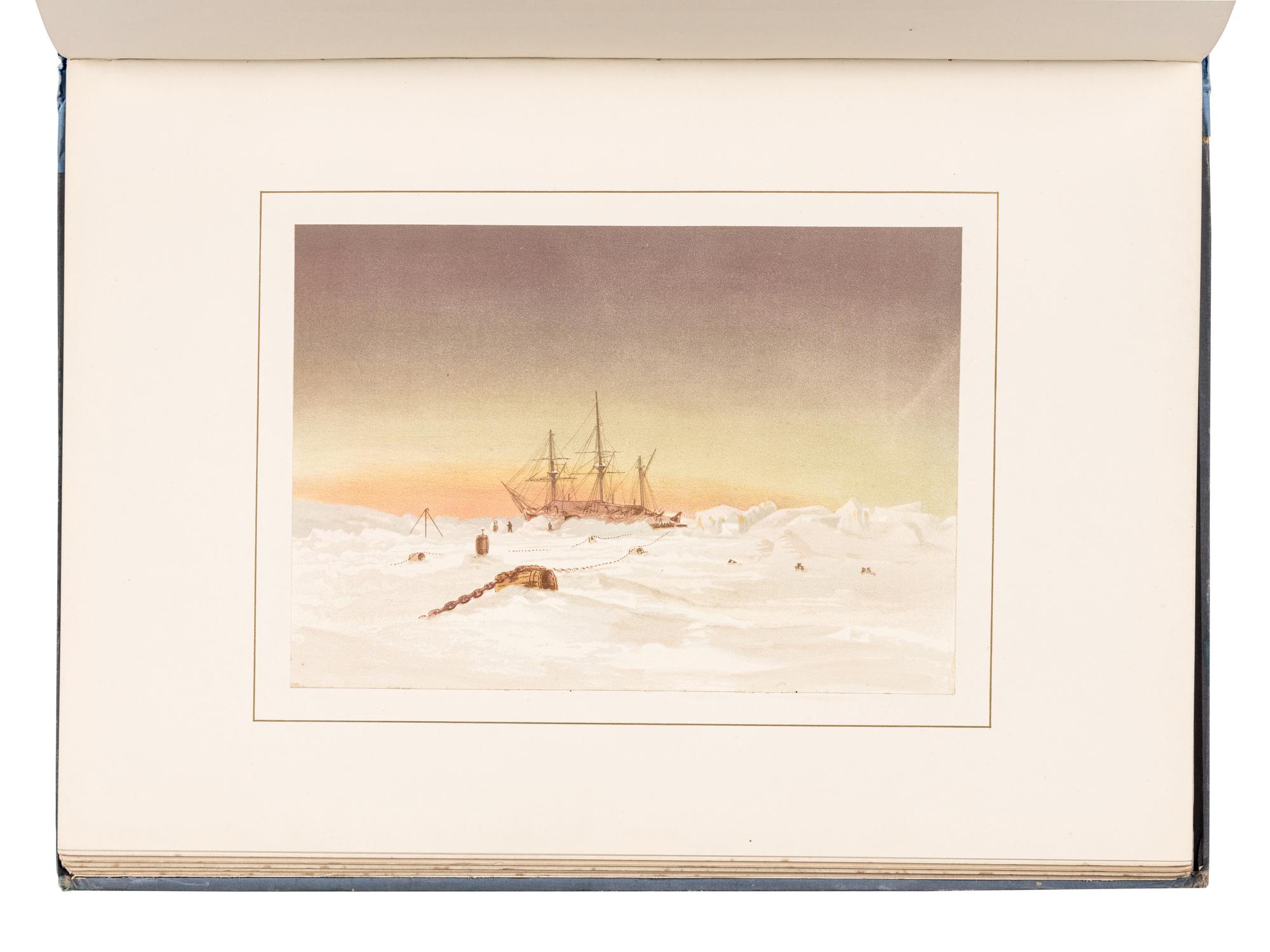 MOSS, Edward Lawton (1843-1880). S hores of the Polar Sea. A Narrative of the Arctic Expedition of 1875-6. London: Marcus Ward & Co., 1878.