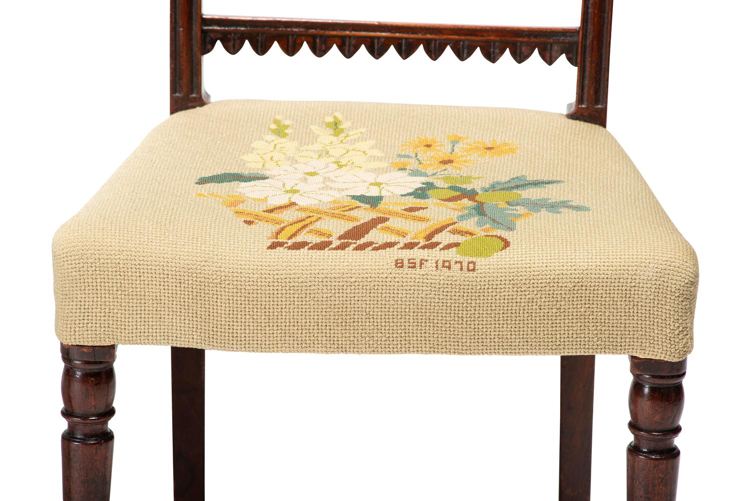 Six Regency Mahogany Side Chairs