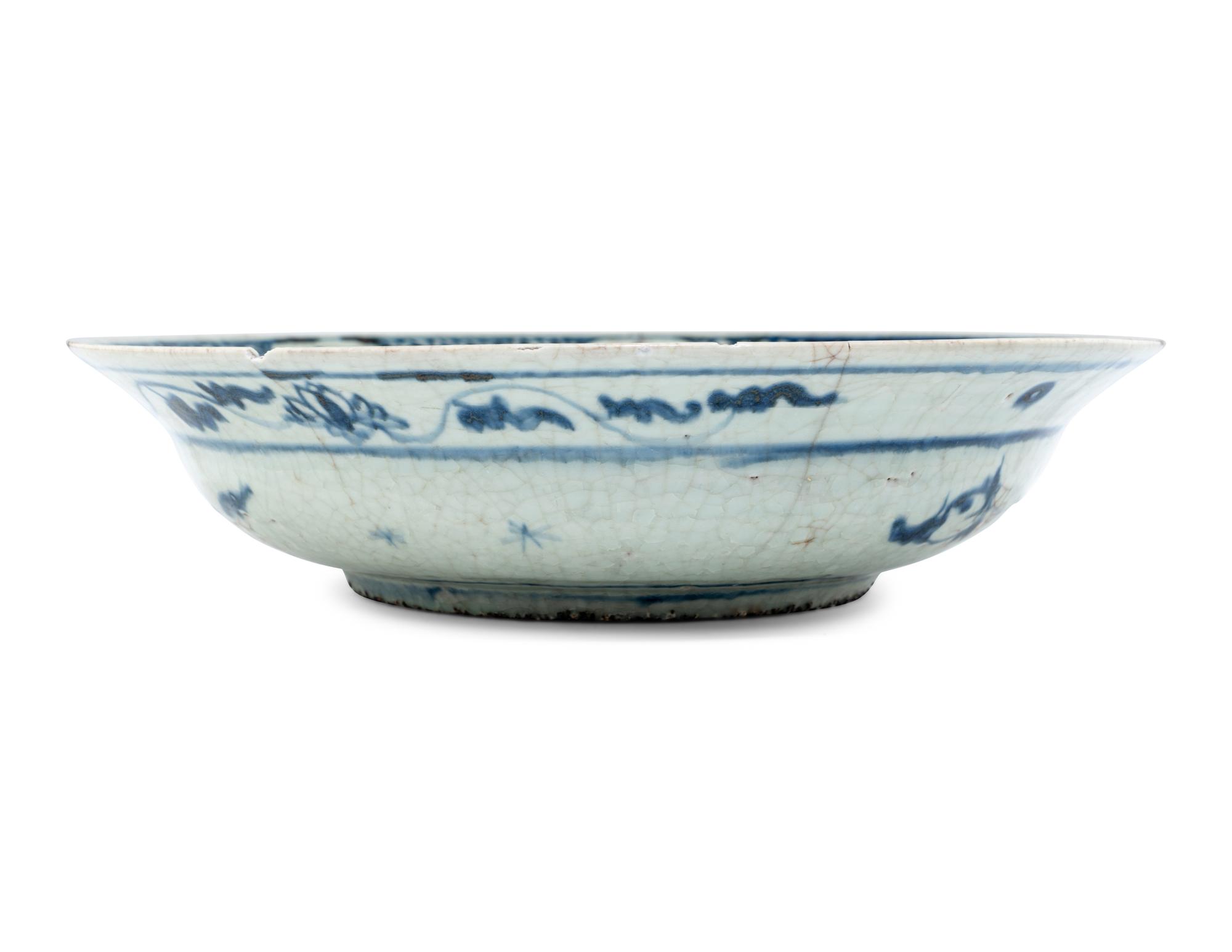 Two Chinese Blue and White Porcelain Wares