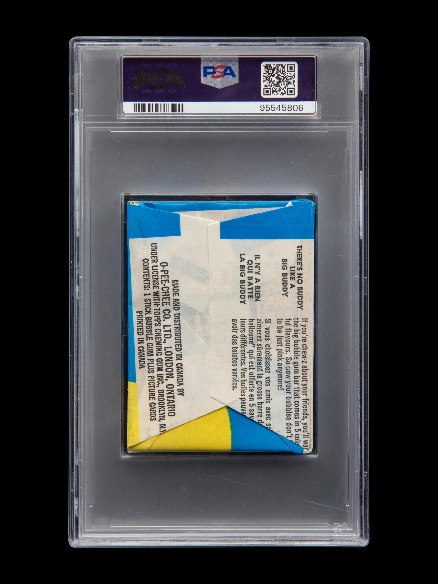 An Unopened Sealed Wax Pack of 1971 O-Pee-Chee Baseball Cards (PSA 8 NM-MT)