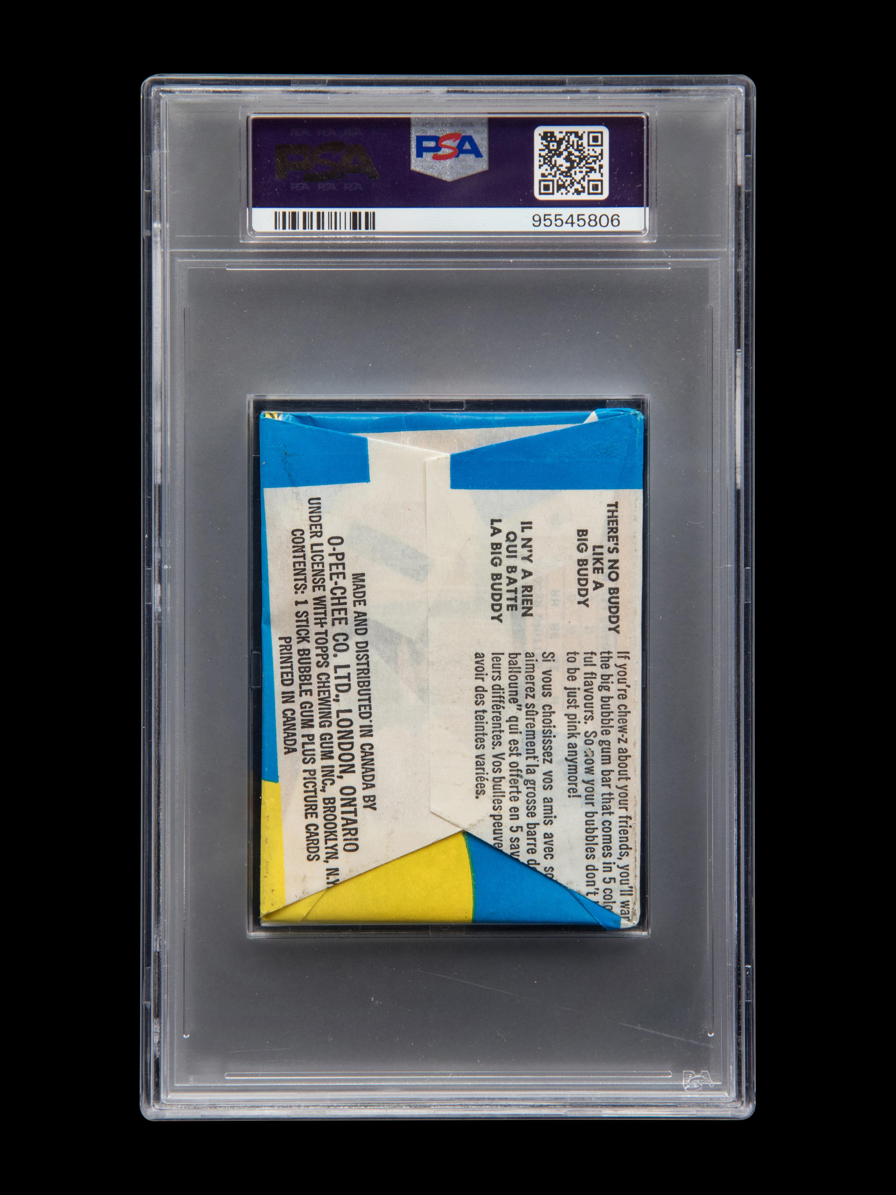 An Unopened Sealed Wax Pack of 1971 O-Pee-Chee Baseball Cards (PSA 8 NM-MT)