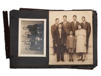 [WORLD WAR II]. Photo album and insignia belonging to an African American soldier.