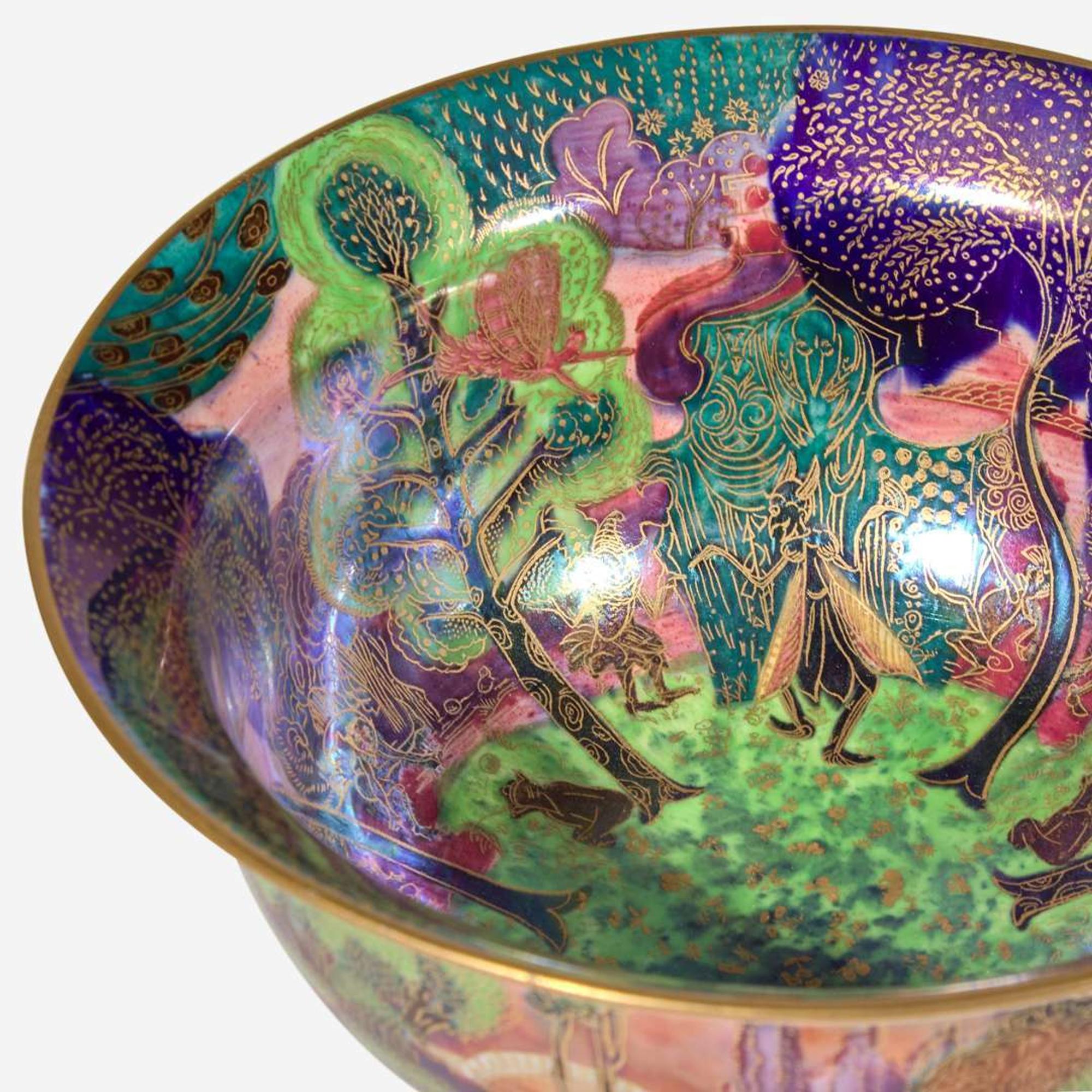 A Wedgwood Fairyland Lustre K'ang Hsi Bowl UK, circa 1925