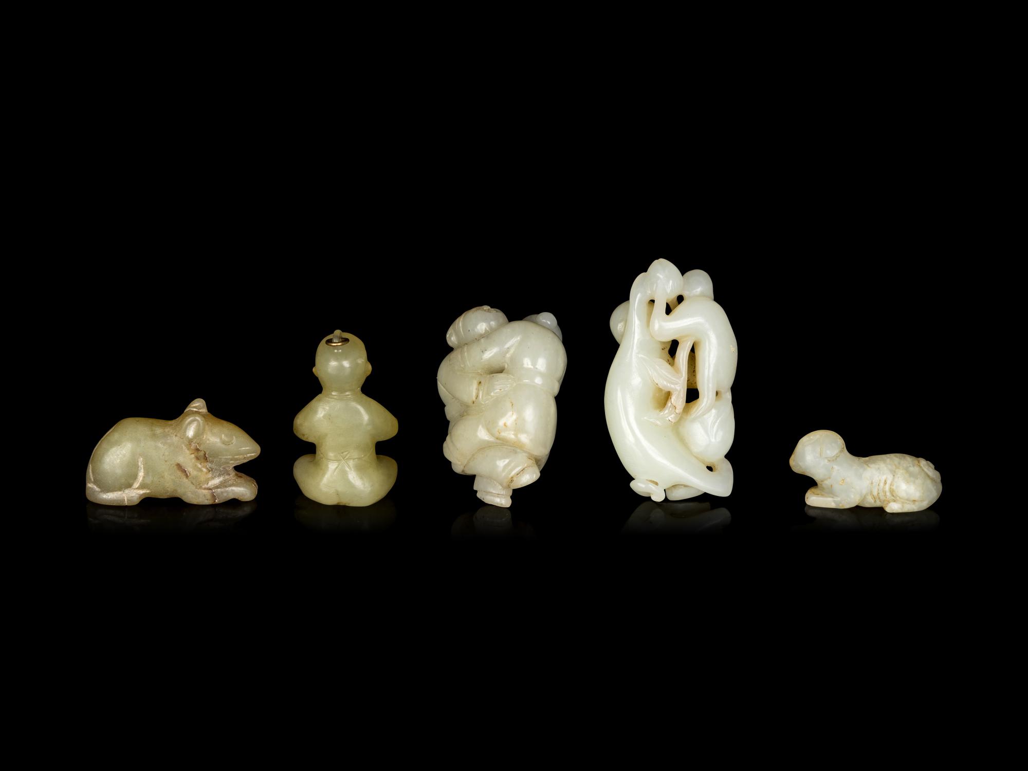 Five Chinese Jade Carvings