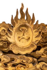 Three Chinese Gilt Lacquered Wood Panels