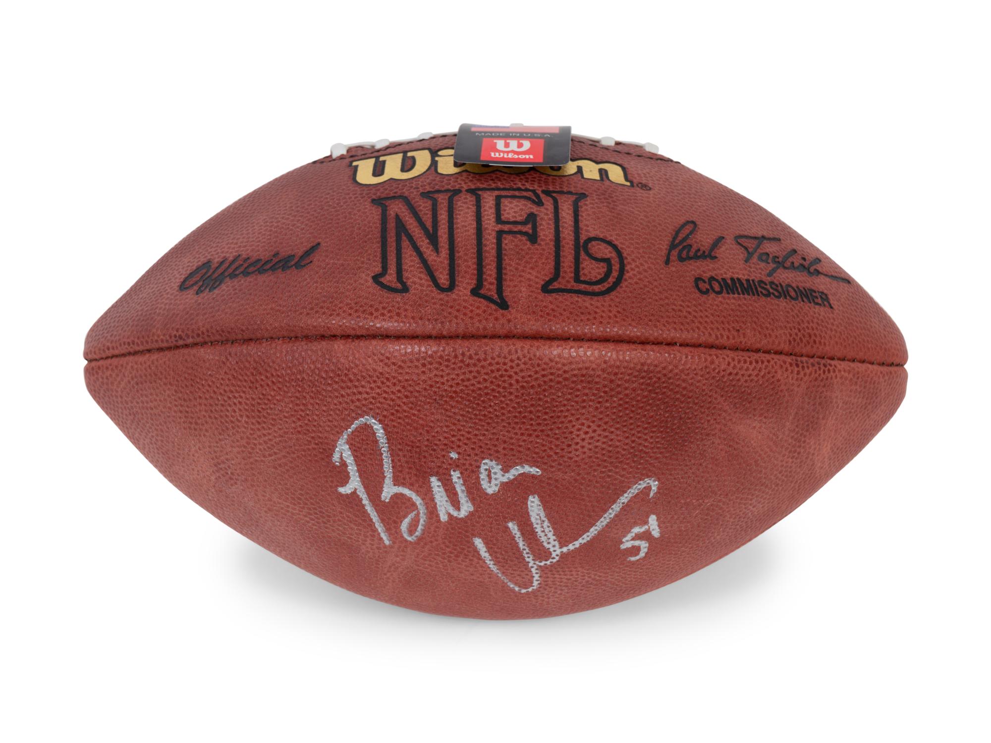 A Group of Football Hall of Fame Signed Autograph Items Including Joe Montana and Brian Urlacher,
