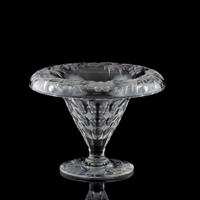 A Tuthill Intaglio-Cut Glass "Bishop's Hat" Bowl