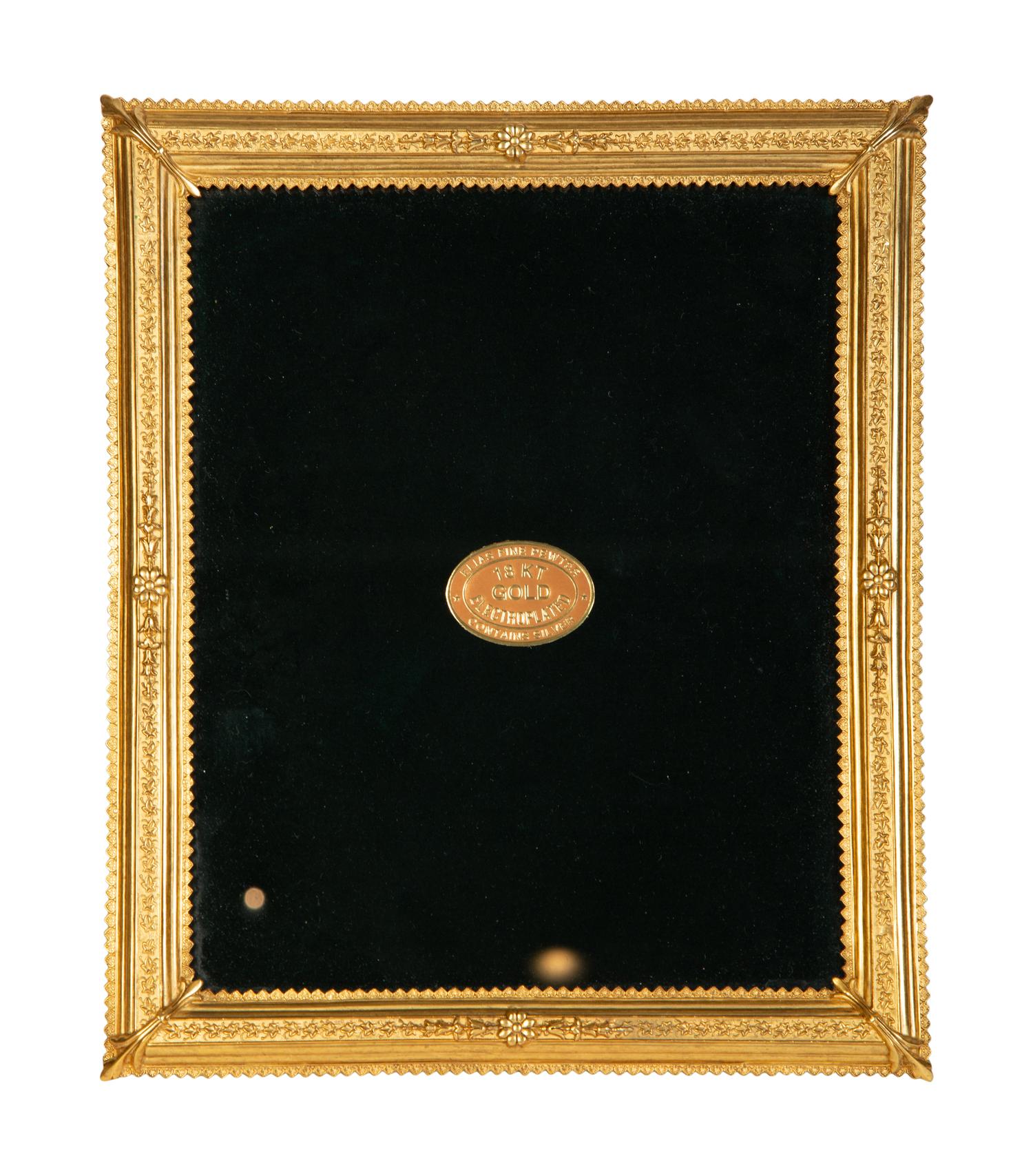 A Group of Six Gilt Metal Picture Frames — 19th/20th Century