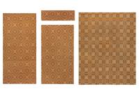 Four Cotton and Wool Jacquard Coverlets