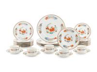 A Raynaud and Co. Limoges Porcelain Dinner Service