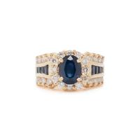 SAPPHIRE AND DIAMOND RING