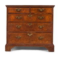 A George II Walnut Chest of Drawers