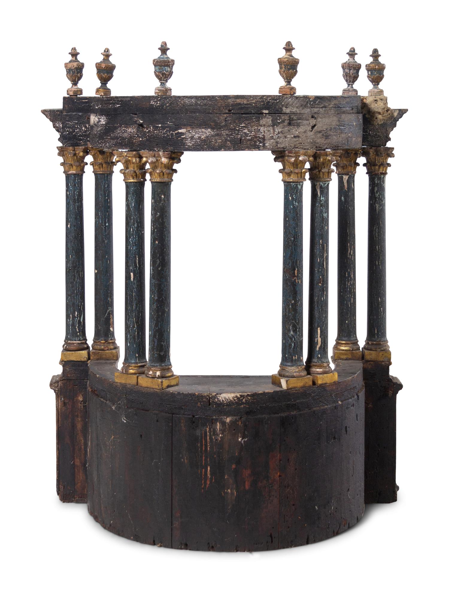 An Italian Painted Architectural Model