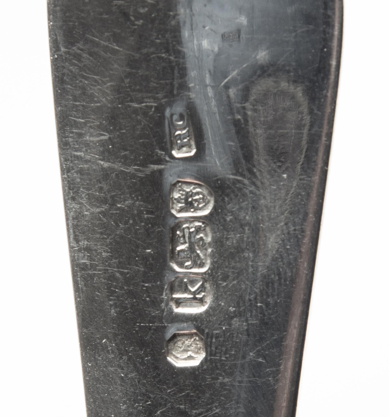 A Pair of George III Silver Serving Spoons, Richard Crossley, London, 1785,