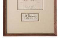 WHITNEY, Eli (1765-1825). Clipped signature ("E. Whitney").
