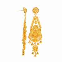 Yellow Gold and Enamel Earrings