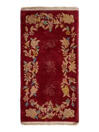 Two Chinese Art Deco Wool Rugs