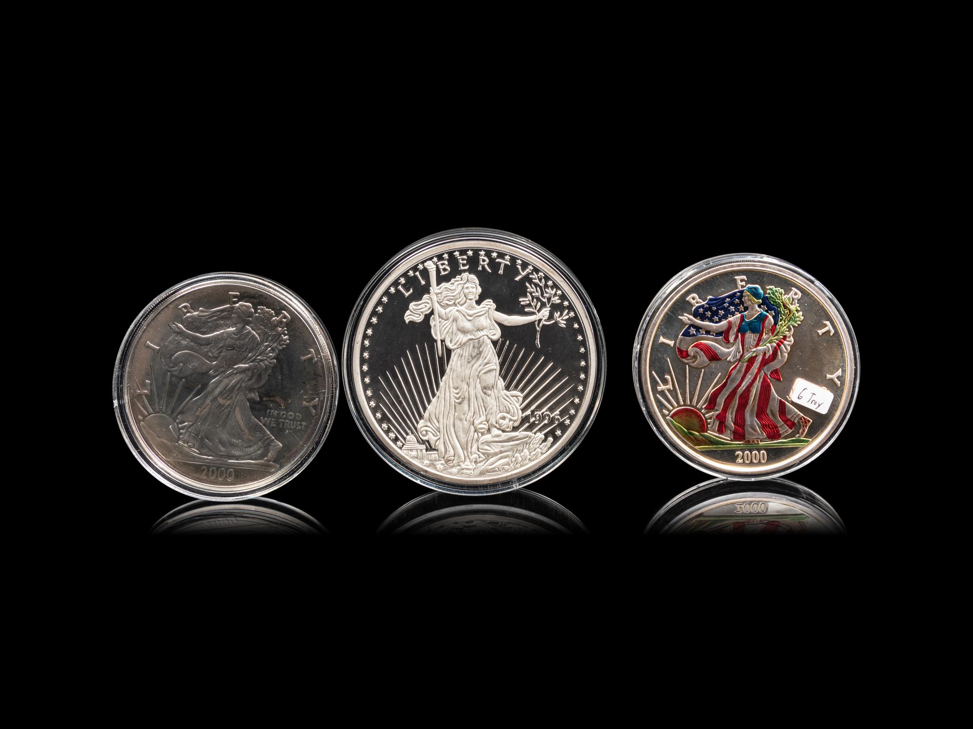 [PRIVATE ISSUE] A Collection of Six Large-Size Silver Rounds