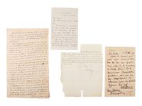 [POLITICS -AUTOGRAPHS]. Autographs of Confederates and Confederate sympathizers.