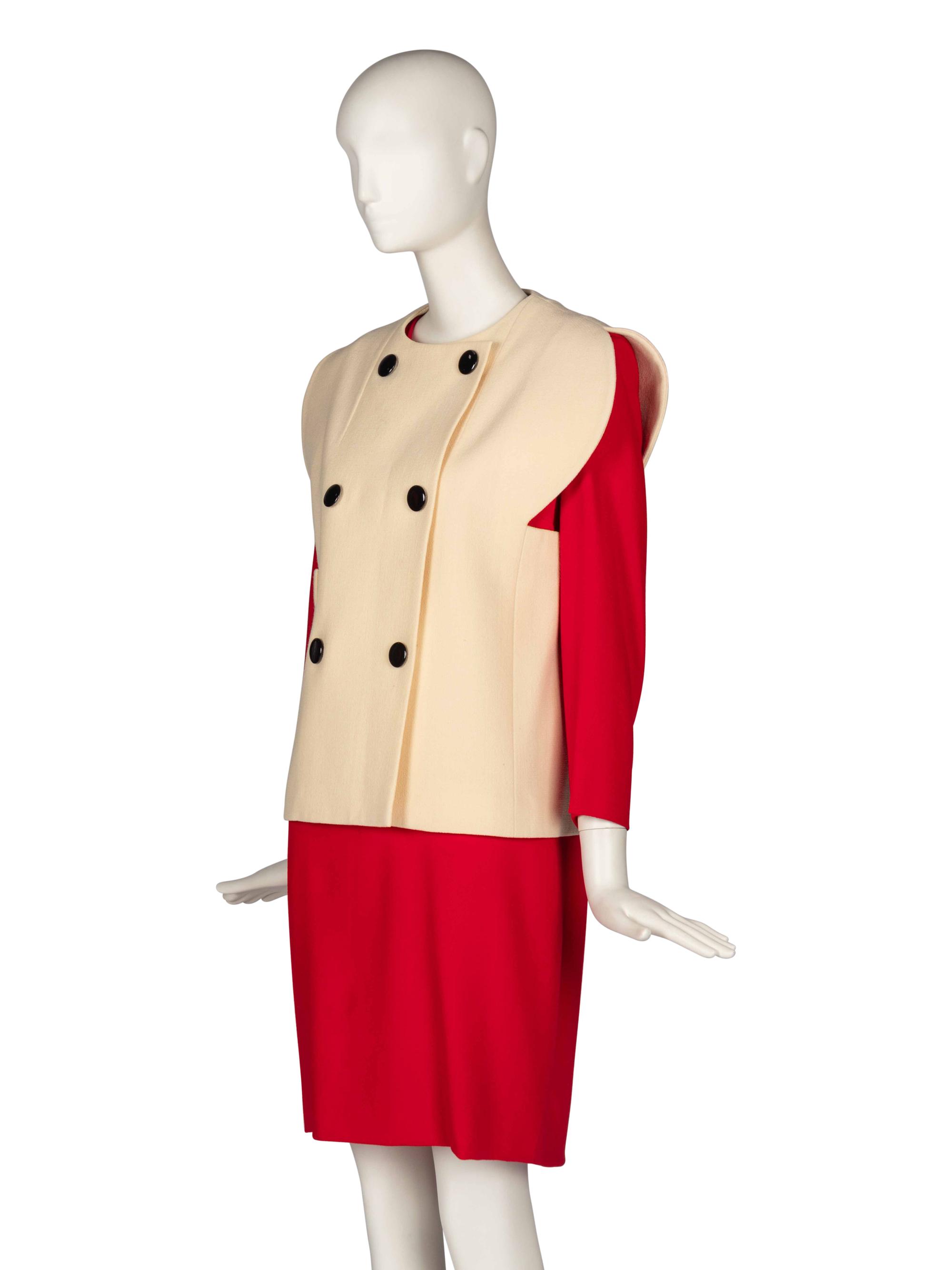 Pierre Cardin Haute Couture Vest and Dress, 1992