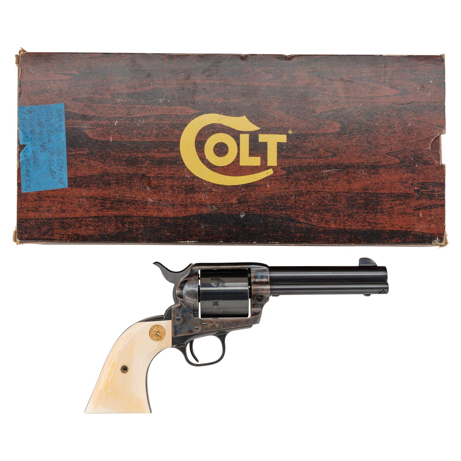 *Colt Custom Shop Single Action Army with Ivory Grips in Original Box