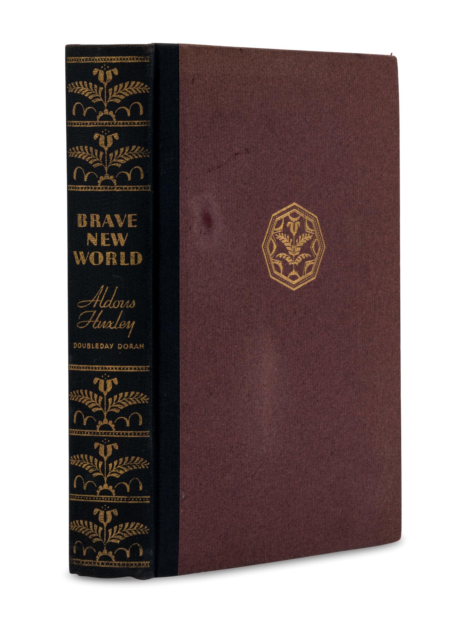 HUXLEY, Aldous (1894-1963). Brave New World . Garden City, NY: Doubleday, Doran & Company, 1932.
