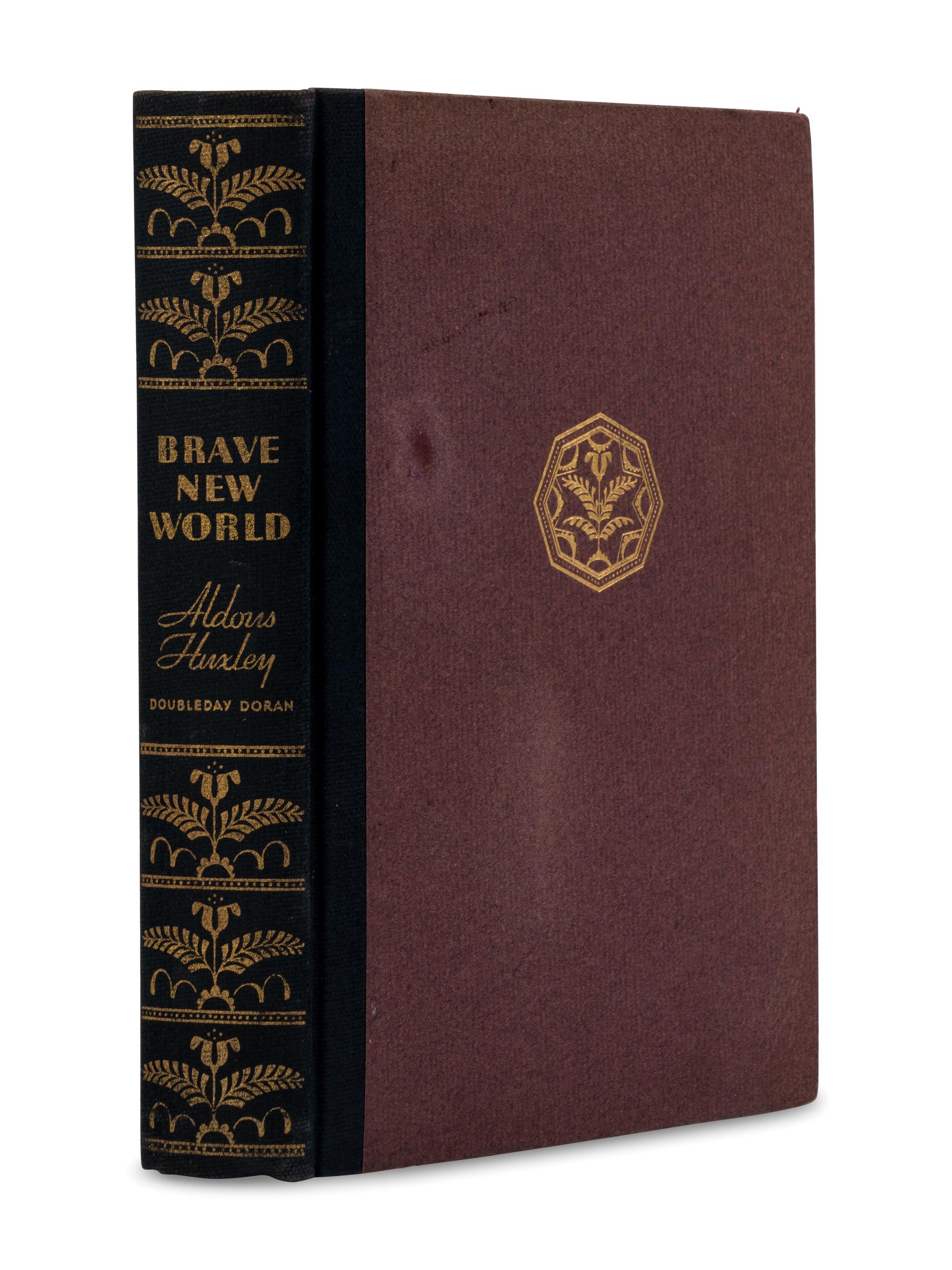 HUXLEY, Aldous (1894-1963). Brave New World . Garden City, NY: Doubleday, Doran & Company, 1932.