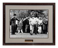 A Group of Five Large Scale Golf Photographs and Prints Formerly Displayed at Mike Ditka’s Restaurant