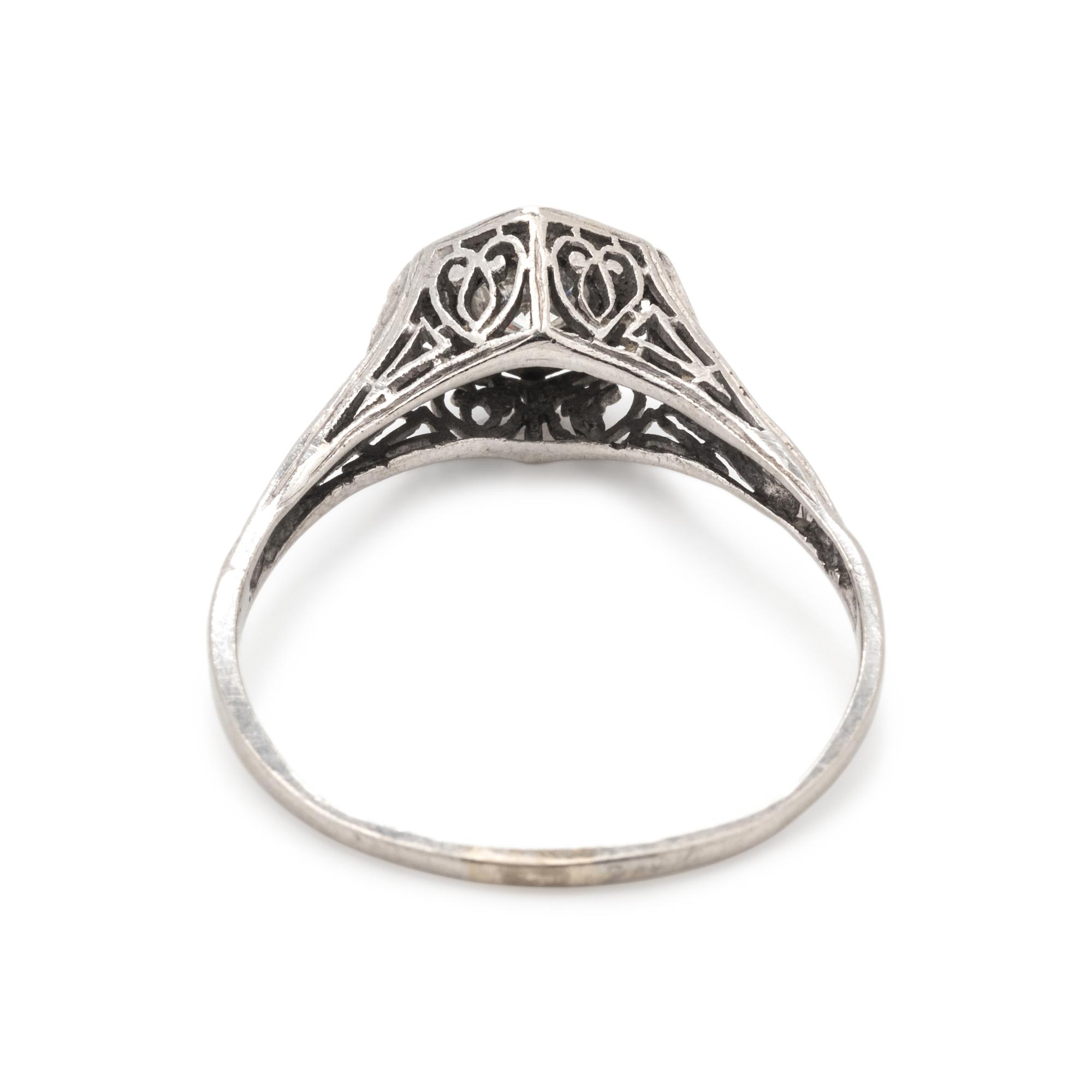 ART DECO, DIAMOND RING